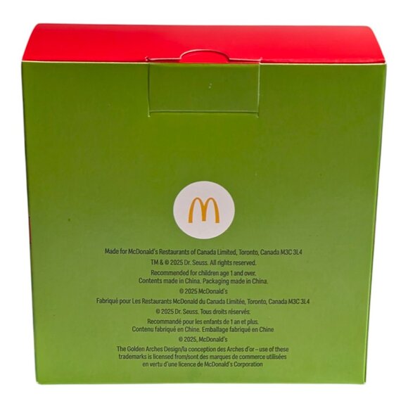 2025 McDonald's Dr Seuss Merry Grinchmas Ornament Plush Toy Happy Meal NEW - Picture 6 of 7